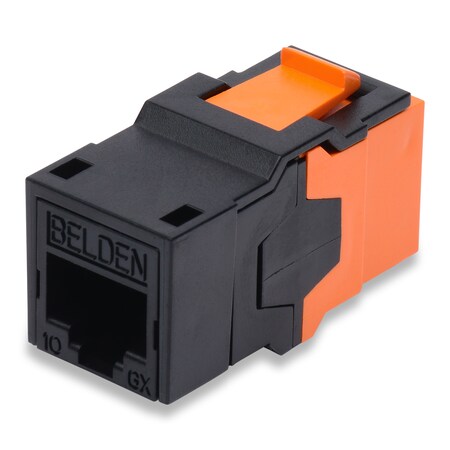 Belden 1-PORT 10GX KEYCONNECT COUPLER, CAT6A RJ45 T568A/B, WHITE 550042